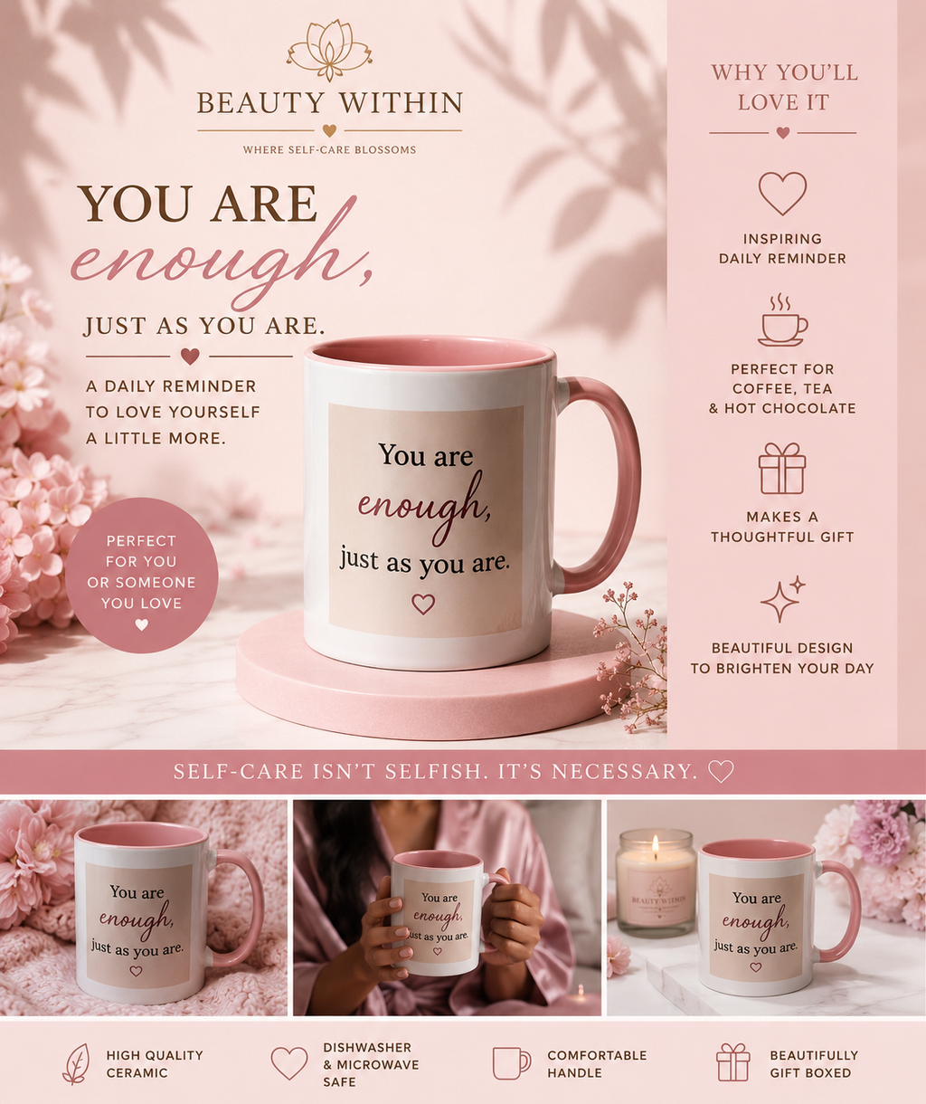 Beauty Within Self-Care Affirmation Mug