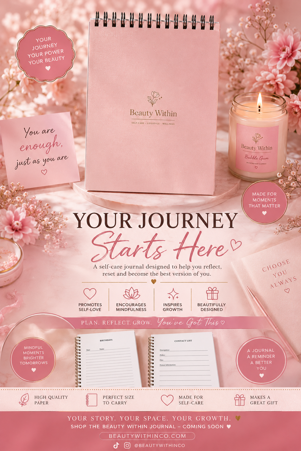 Beauty Within Self-Care Journal