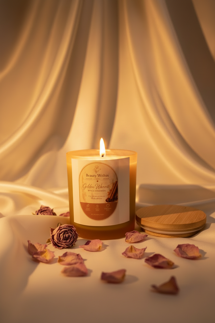 Beauty Within – Golden Warmth Cinnamon Soy Wax Candle